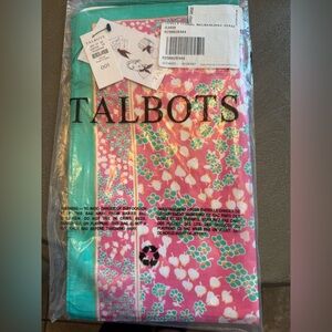 NWT Talbots Floral Neck Scarf